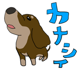 Cute dachshund Sticker sticker #10656005