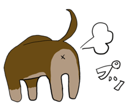 Cute dachshund Sticker sticker #10656014