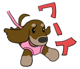 Cute dachshund Sticker sticker #10656015