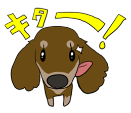 Cute dachshund Sticker sticker #10656032