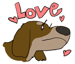 Cute dachshund Sticker sticker #10656034