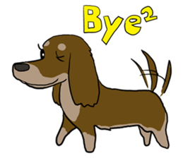 Cute dachshund Sticker sticker #10656039