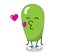Lovely Green Bean sticker #10656180