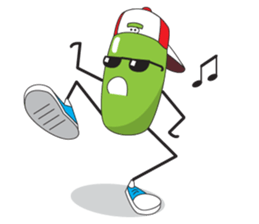 Lovely Green Bean sticker #10656188