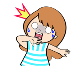 Smily girl Sticker sticker #10656330