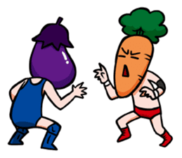 Vegetables Wrestling sticker #10656600