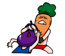 Vegetables Wrestling sticker #10656601