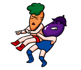 Vegetables Wrestling sticker #10656603