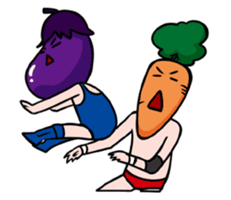 Vegetables Wrestling sticker #10656605