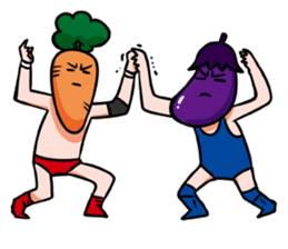 Vegetables Wrestling sticker #10656636