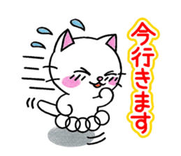 White cat's basic set sticker #10657570