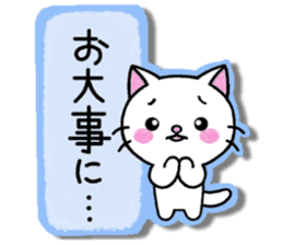 White cat's basic set sticker #10657575