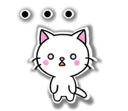 White cat's basic set sticker #10657592
