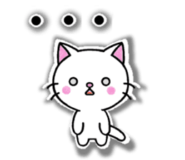 White cat's basic set sticker #10657592
