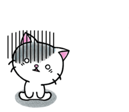 White cat's basic set sticker #10657593