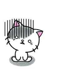 White cat's basic set sticker #10657593