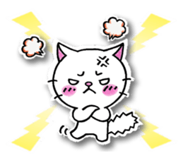 White cat's basic set sticker #10657595