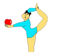 Rhythmic Gymnastics star sticker #10657600