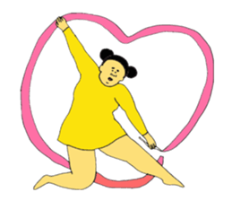 Rhythmic Gymnastics star sticker #10657601