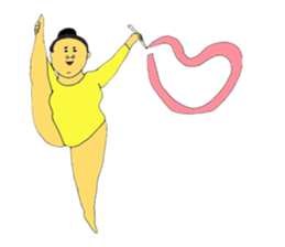 Rhythmic Gymnastics star sticker #10657602