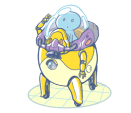 Aliens and the mechanical sticker #10657763