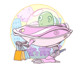 Aliens and the mechanical sticker #10657764