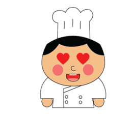 The cute chef sticker #10658123