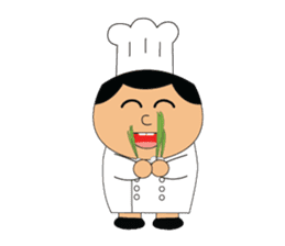The cute chef sticker #10658130