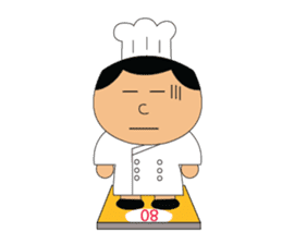 The cute chef sticker #10658131