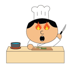 The cute chef sticker #10658156