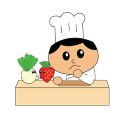 The cute chef sticker #10658159