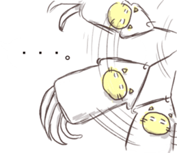 Balloon squid Cat sticker #10658508