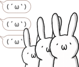 talking rabbit sticker 2 sticker #10659037