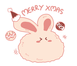 Pink cotton bun sticker #10659074