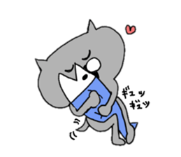 Gray of the cat sticker #10659121