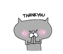 Gray of the cat sticker #10659125