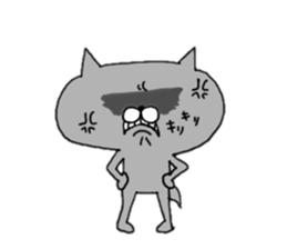 Gray of the cat sticker #10659131