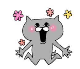 Gray of the cat sticker #10659133