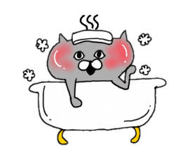 Gray of the cat sticker #10659134