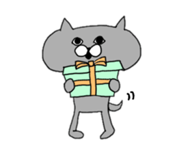 Gray of the cat sticker #10659138