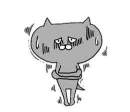 Gray of the cat sticker #10659139
