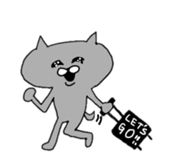 Gray of the cat sticker #10659140
