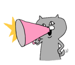 Gray of the cat sticker #10659142