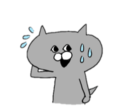 Gray of the cat sticker #10659143