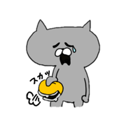 Gray of the cat sticker #10659146