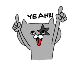 Gray of the cat sticker #10659149