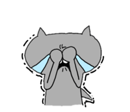 Gray of the cat sticker #10659151