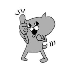 Gray of the cat sticker #10659153