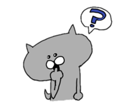 Gray of the cat sticker #10659155