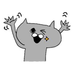 Gray of the cat sticker #10659157